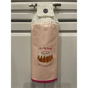 Crochet Top Kitchen Towel- I Like Big Bundts and I Cannot Lie!